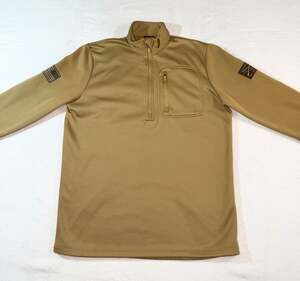 Grunt Style Men's Coyote Operator Waffle Top 1/2 Zip Pullover shirt, M